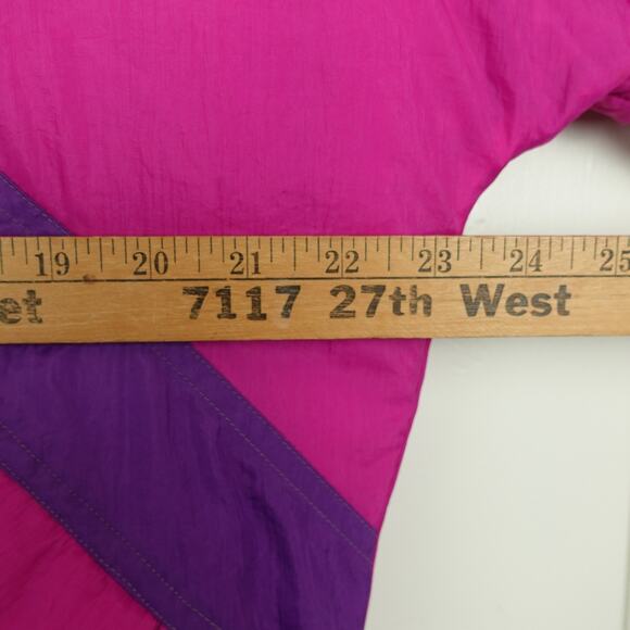 American High Snow Jacket Womens SZ M Retro 70's Colorblocked Outerwear Ski - Picture 7 of 9